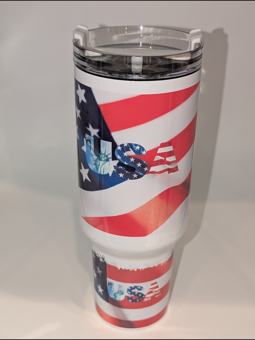 USA Flag Insulated 40oz Tumbler - Red White Blue